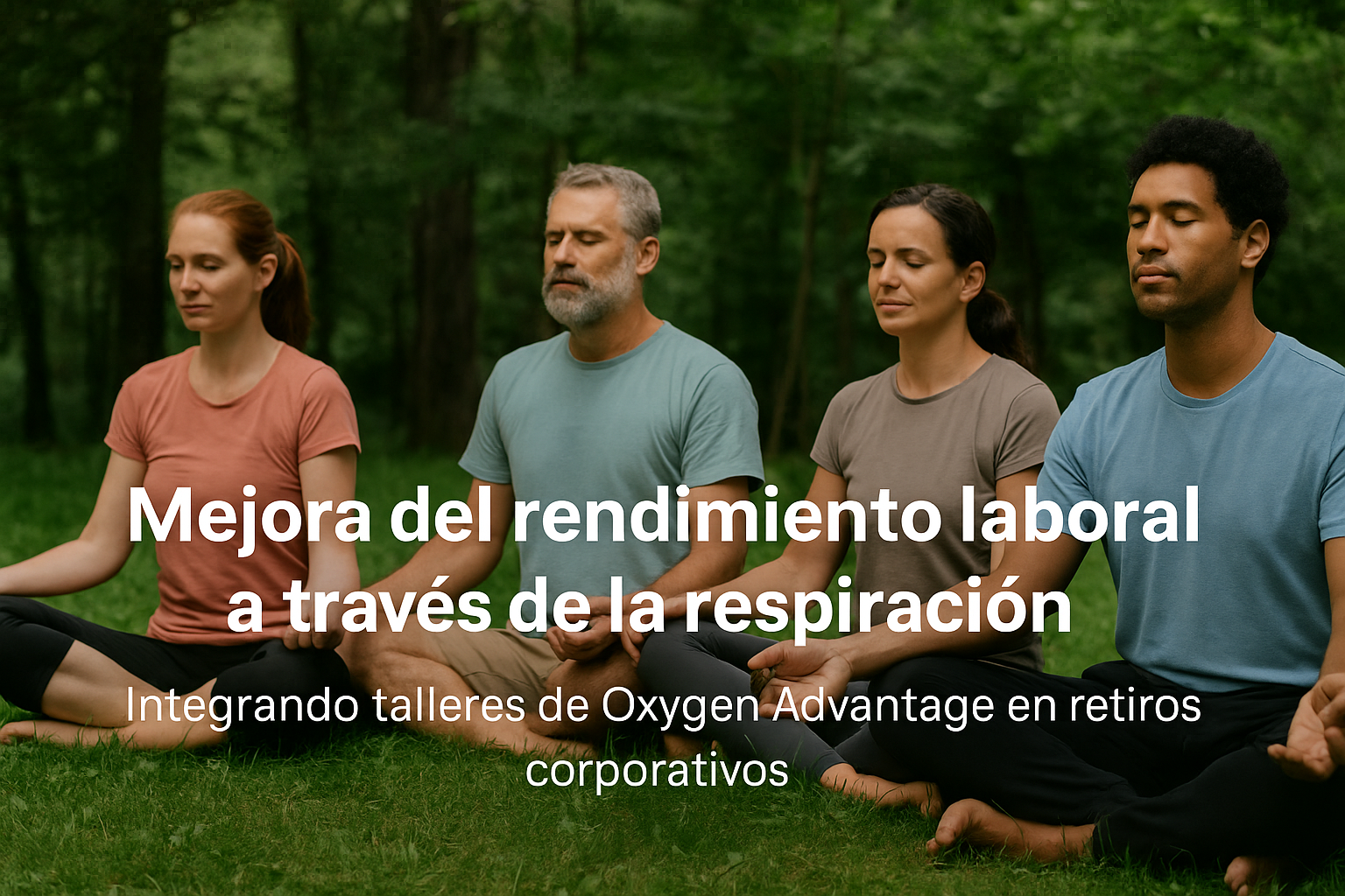 personas mejorando su respiración